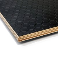 18mm Birch Core Black Hexagon Anti-Slip Phenolic Plywood 2440mm x 1220mm (8' x 4')