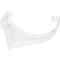 112mm Half Round Multi Fix Fascia Bracket White