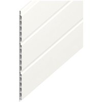 9mm Hollow Soffit Board White Ash 300mm x 5m