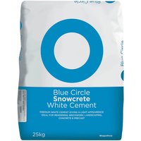 Blue Circle Snowcrete White Cement 25kg (Paper Bag)