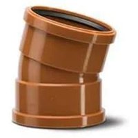 110mm Drainage Bend Double Socket 15 Degree