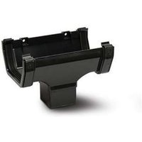 114mm Square Running Outlet Black