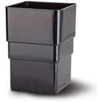 65mm Square Downpipe Connector Black