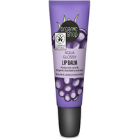 Organic Shop Aqua Glossy lip balm. Hyaluronic acid & Blackberry extract, 10 ml