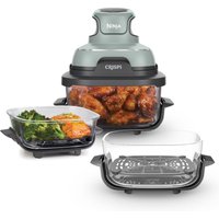 Ninja CRISPi 4-in-1 Portable Glass Air Fryer - Sage Green - Family Set
