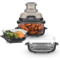 Ninja CRISPi 4-in-1 Portable Glass Air Fryer - Stone - Family Set