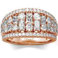 Jeulia Wide Shank Sterling Silver Women's Band