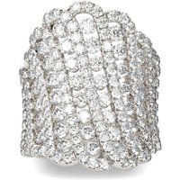 Jeulia Luxurious Round Cut Sterling Silver Women's Band