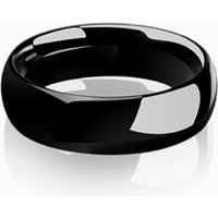 "Midnight Reflection" 6mm Ceramic Men's Wedding Ring