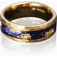 "Galaxy's Embrace" 8mm Tungsten Carbide Men's Wedding Ring