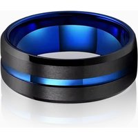 "Azure Horizon" 8mm Tungsten Carbide Men's Wedding Ring