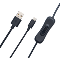 USB-A to USB-C Data Power Cable with ON/OFF Switch