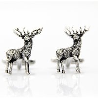 Christmas Deer Shape Men's French Cufflinks