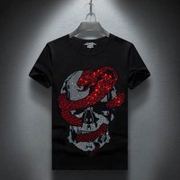 Men's hot drill short sleeve T-shirt