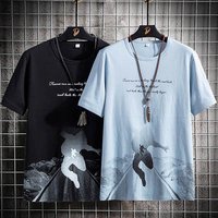 Round neck casual half sleeve bottoming shirt