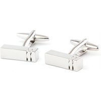 Rectangular Glossy Men And Women Metal Cufflinks