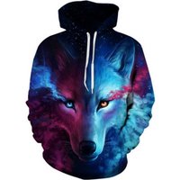 Wolf Printed Hoodies Men 3D Sweatshirt