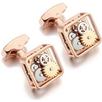 Square Gear Cufflinks Men's Movement Buttons