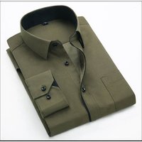Long-Sleeved Shirt Korean Style Slim Men's Shirt