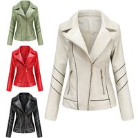Thin Pu Short Coat Spring And Autumn Jacket