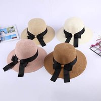 Korean Style Bow Outdoor Sun Protection Foldable Sun Hat