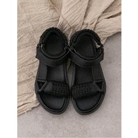 Folded Texture Sandals Men's Casual Outdoor Wear Couple Non-slip Beach Shoes
