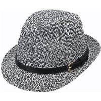 Men Summer Woven Straw Hat Outdoor Sun Protection Wild Brimmed Jazz Hat Visor
