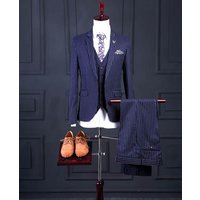 Cross-border suit suit three-piece groom wedding dress Slim business professional casual suit male