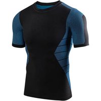 Men's new seamless knit tight-fitting short sleeves