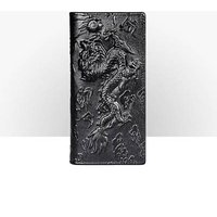 Long money bag Baotou layer cowhide multi-card slots