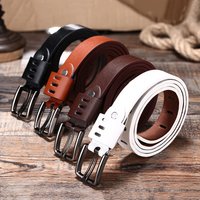 Automatic buckle belt frosted belt