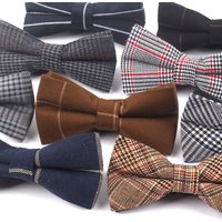 British fashion gentleman double bow tie
