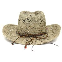 Men's And Women's Cowboy Hats Natural Hamcho Sunscreen Hat