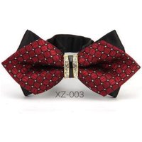 Exquisite diamond, British man, bow tie, men's formal wedding tie, Korean version, double groom bow tie.