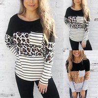 Wind Round Neck Long-Sleeved Women Top T-Shirt