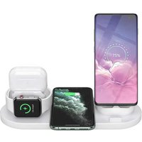 6 in 1 Wireless Charger Dock For Apple, Samsung & Huawei Devices