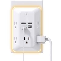 Multi Plug Outlet Extender With Night Light