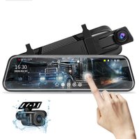10'' Mirror Dash Cam Night Vision 1080P Full Touch Screen
