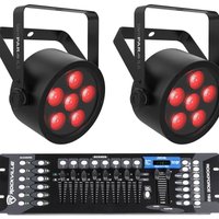 Chauvet (2) SlimPAR H6 ILS+ROCKFORCE 192