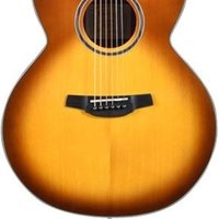 Crafter Silver Series 250 Jumbo Acoustic Guitar, Brown Sunburs...
