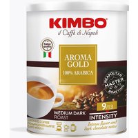 Kaffeeberater 8 Kimbo Aroma Gold 100% Arabica 250g Dose gemahlen