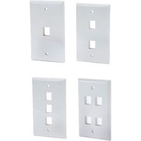 DynaCable Single Gang Wall Plates (1/2/3/4 Port) 10/pk.