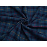 Minerva Core Range Stretch Woven Polyester Viscose Suiting Fabric Blue & Navy