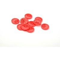 Dill Round Retro Buttons (Value Pack) Coral