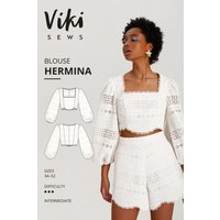Vikisews Paper Sewing Pattern Hermina Blouse