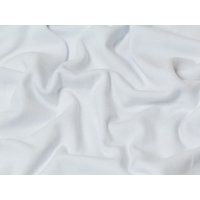 Minerva Core Range Tubular Ribbing Stretch Knit Fabric White