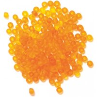 Craft Factory Frosted Rocailles Beads Orange