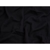 Minerva Core Range Cotton Triple Gauze Fabric Black