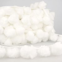 Stephanoise Pom Pom Trim White