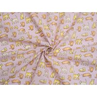 Printed Polycotton Fabric Lavender
